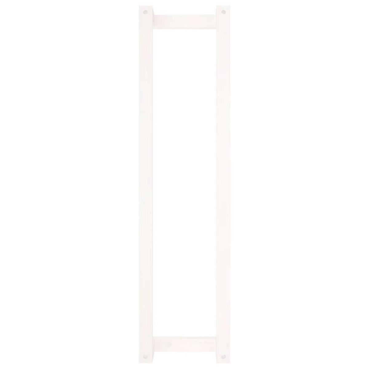 VIDAXL Porte-serviette Blanc 23x18x90 cm Bois de pin massif