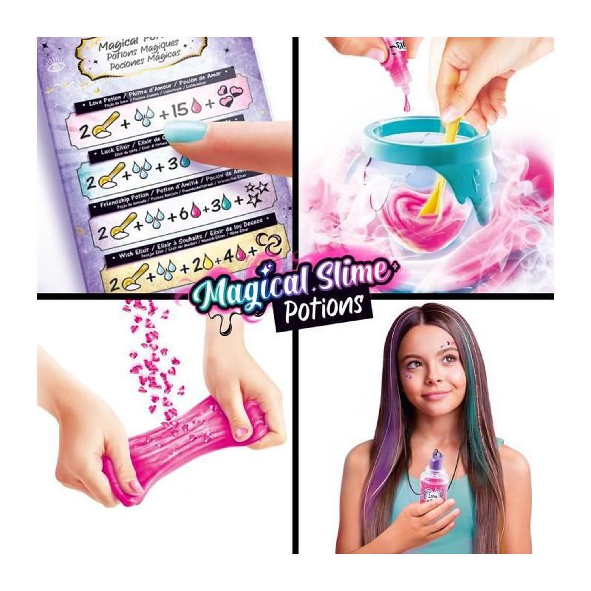 Voir la diapositive 6 : Canal Toys Canal Toys - Fabrique a potions magiques - Slime color change - Avec éclairage et fumée - Magical Slime - des 6 ans - SSC196