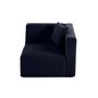 Voir la diapositive 6 : LISA DESIGN Nova - module d'assise droit - en velours