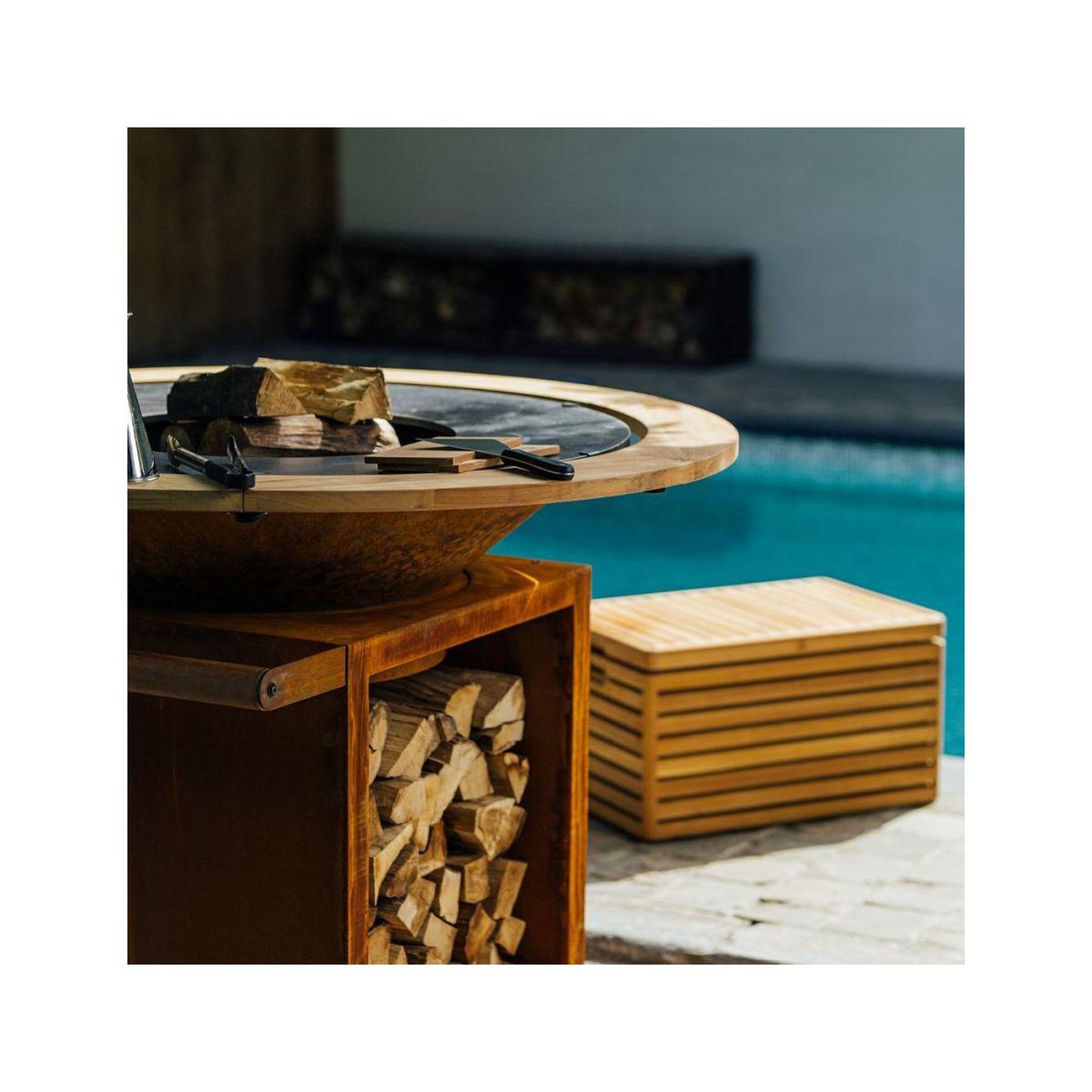 Voir la diapositive 3 : OFYR Plancha pour barbecue fire guard ring 100 oa-fgr-100