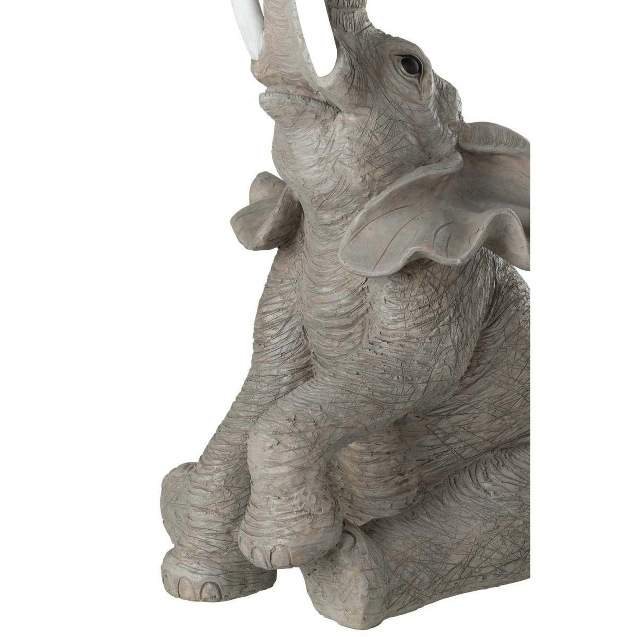 Voir la diapositive 4 : J-LINE Table d'appoint design  éléphant  63cm gris