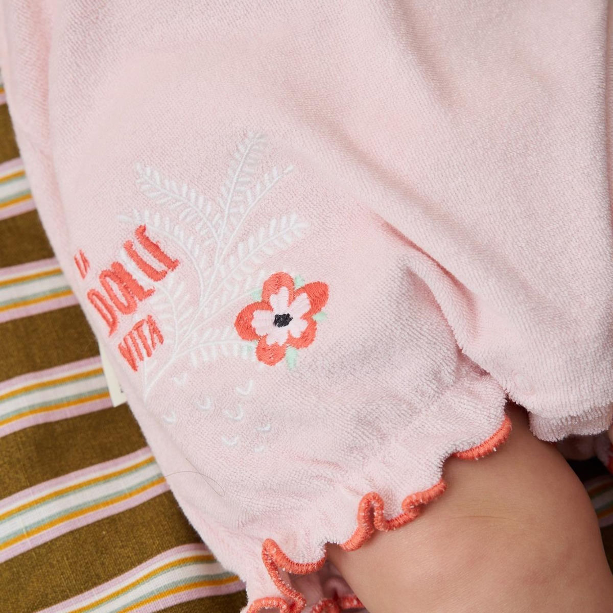 Petit Béguin Barboteuse bébé en éponge Saona