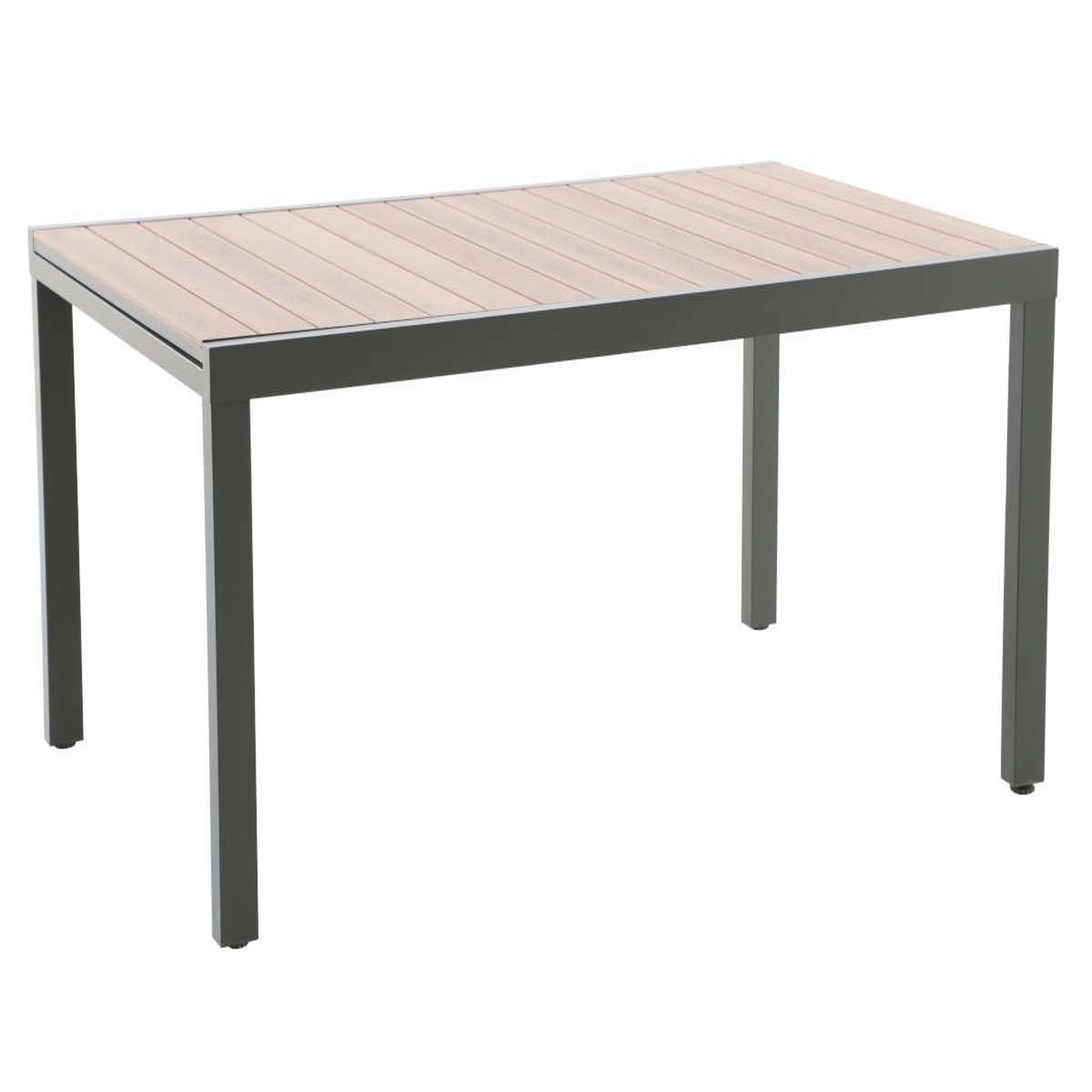 JARDIDECO Table de jardin rectangulaire extensible en aluminium pineda 8/10 places - jardideco