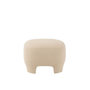 Voir la diapositive 3 : Paris Prix Pouf Design Tricoté  Erwin  55cm Blanc