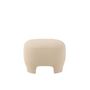 Voir la diapositive 3 : Paris Prix Pouf Design Tricoté  Erwin  55cm Blanc