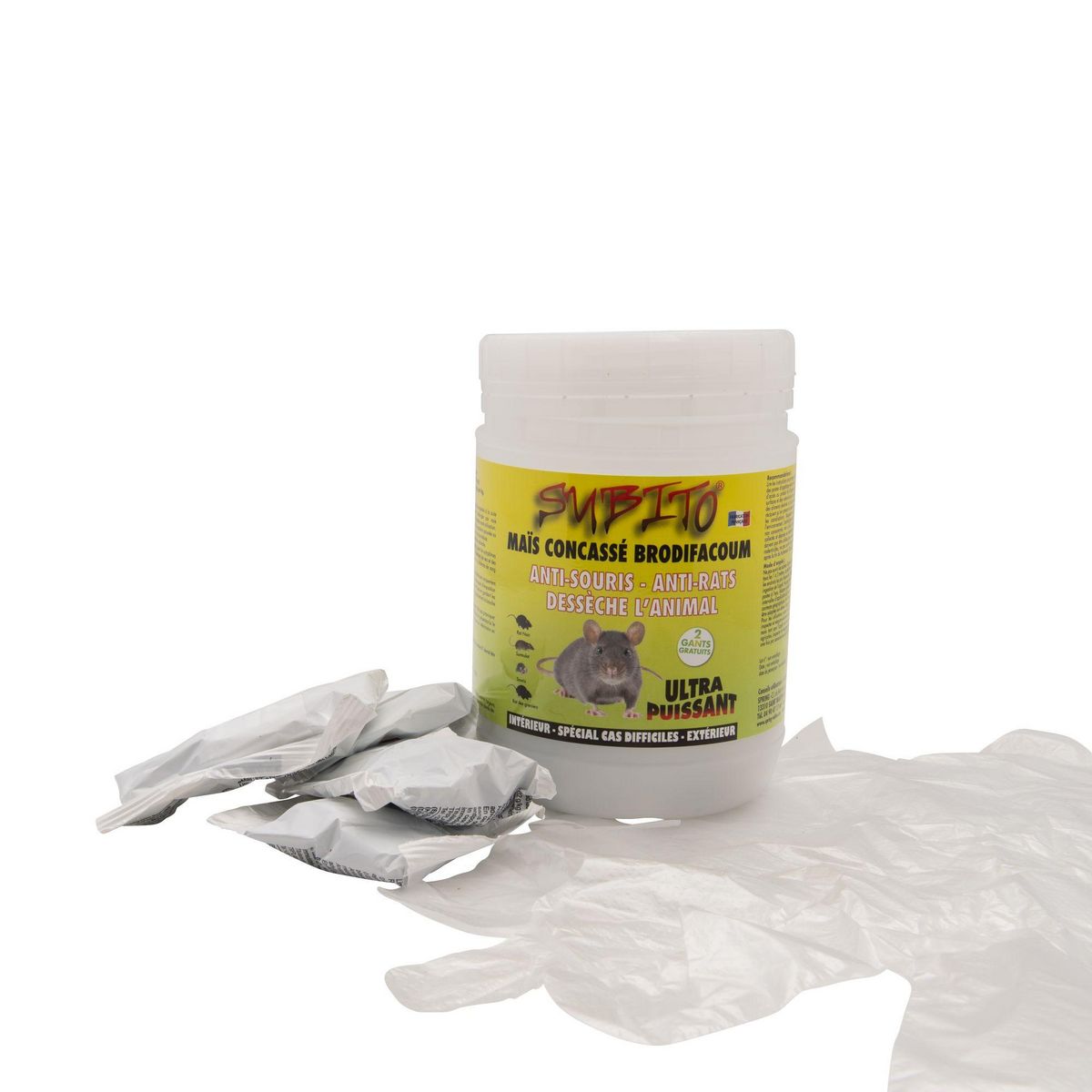 Subito Appât maïs concassé rats souris 150g SUBITO