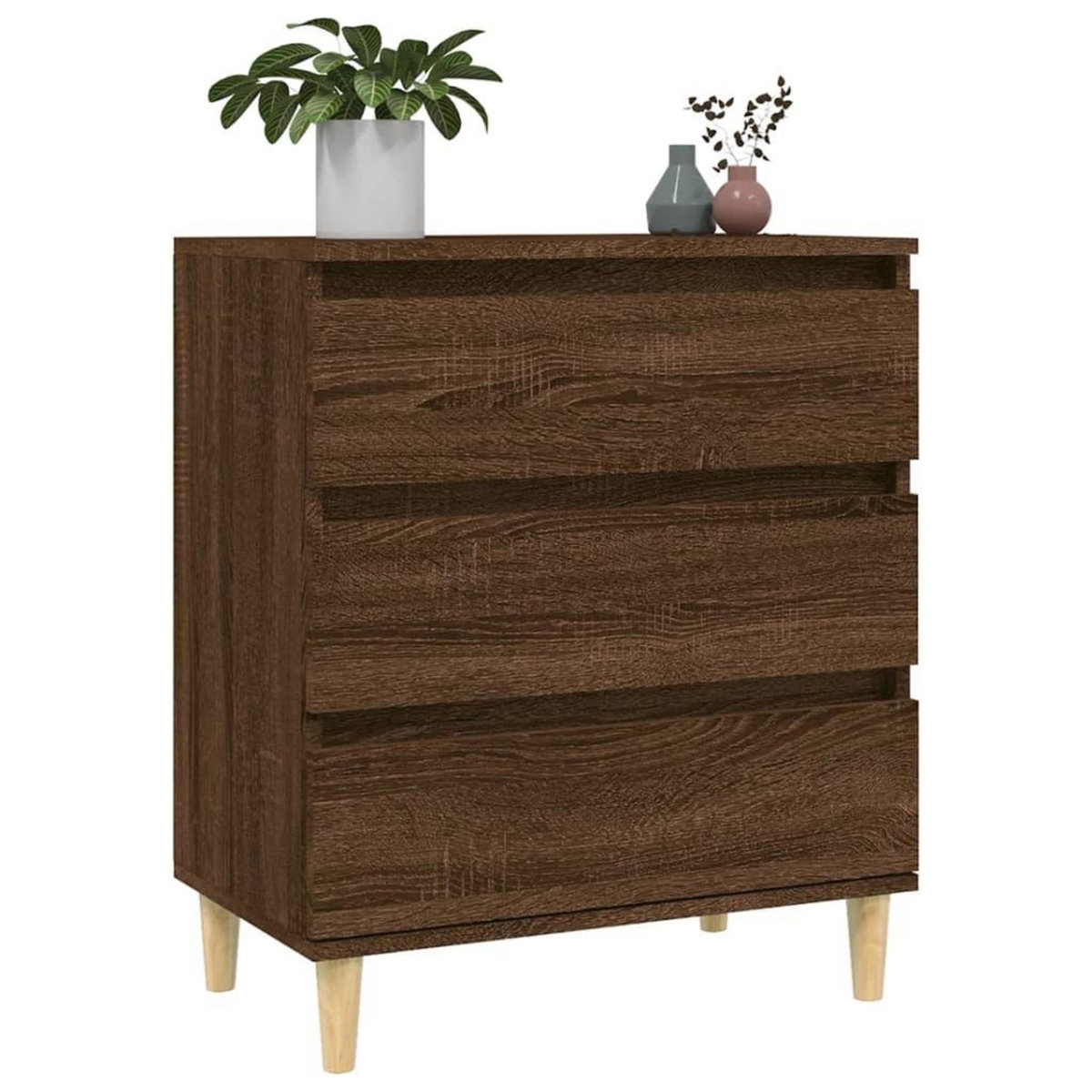 VIDAXL Buffet Chene marron 60x35x70 cm Bois d'ingenierie