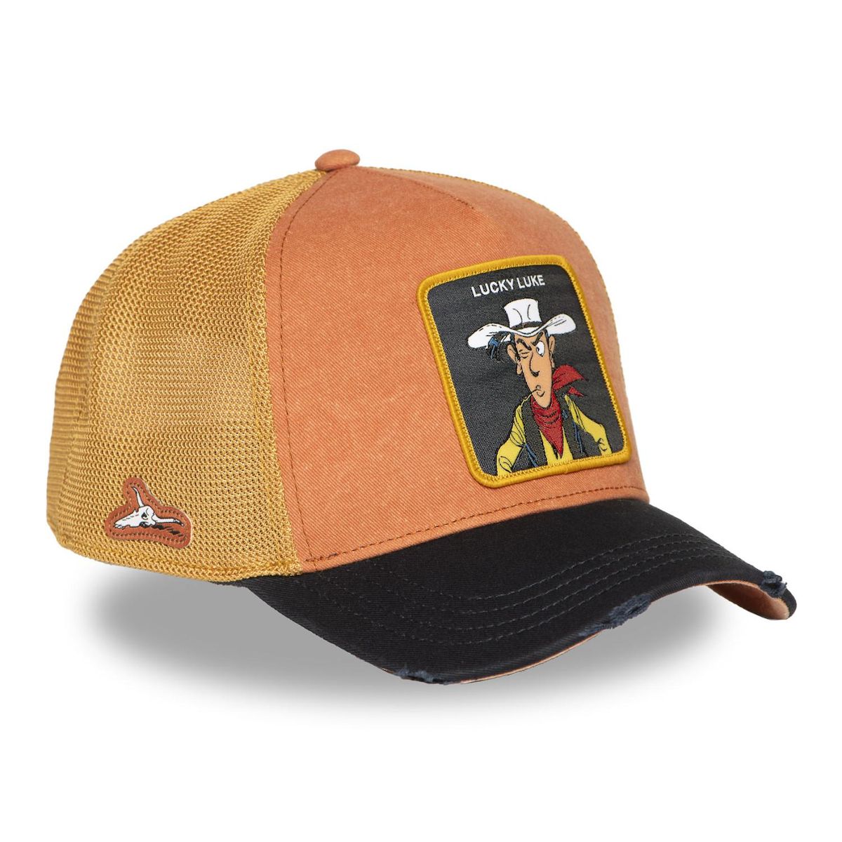 CAPSLAB Casquette trucker prenium Lucky Old Brown
