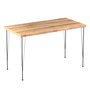 Voir la diapositive 4 : CONCEPT USINE Ensemble repas table et chaises industriel bois et noir SQUARE
