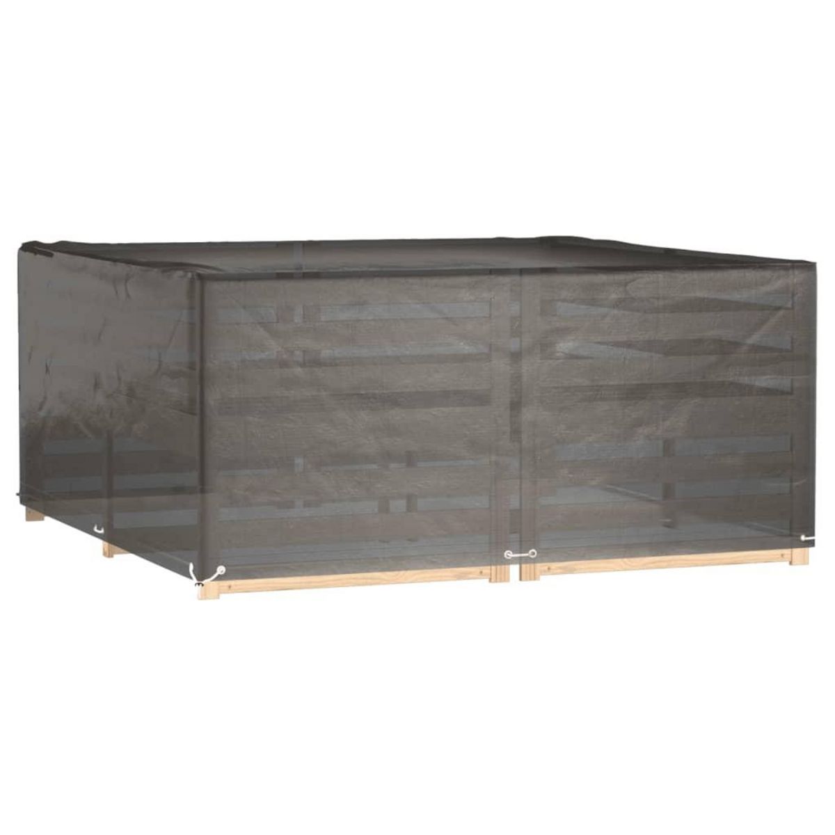 VIDAXL Housse de salon de jardin 16 œillets 205x205x90 cm carre