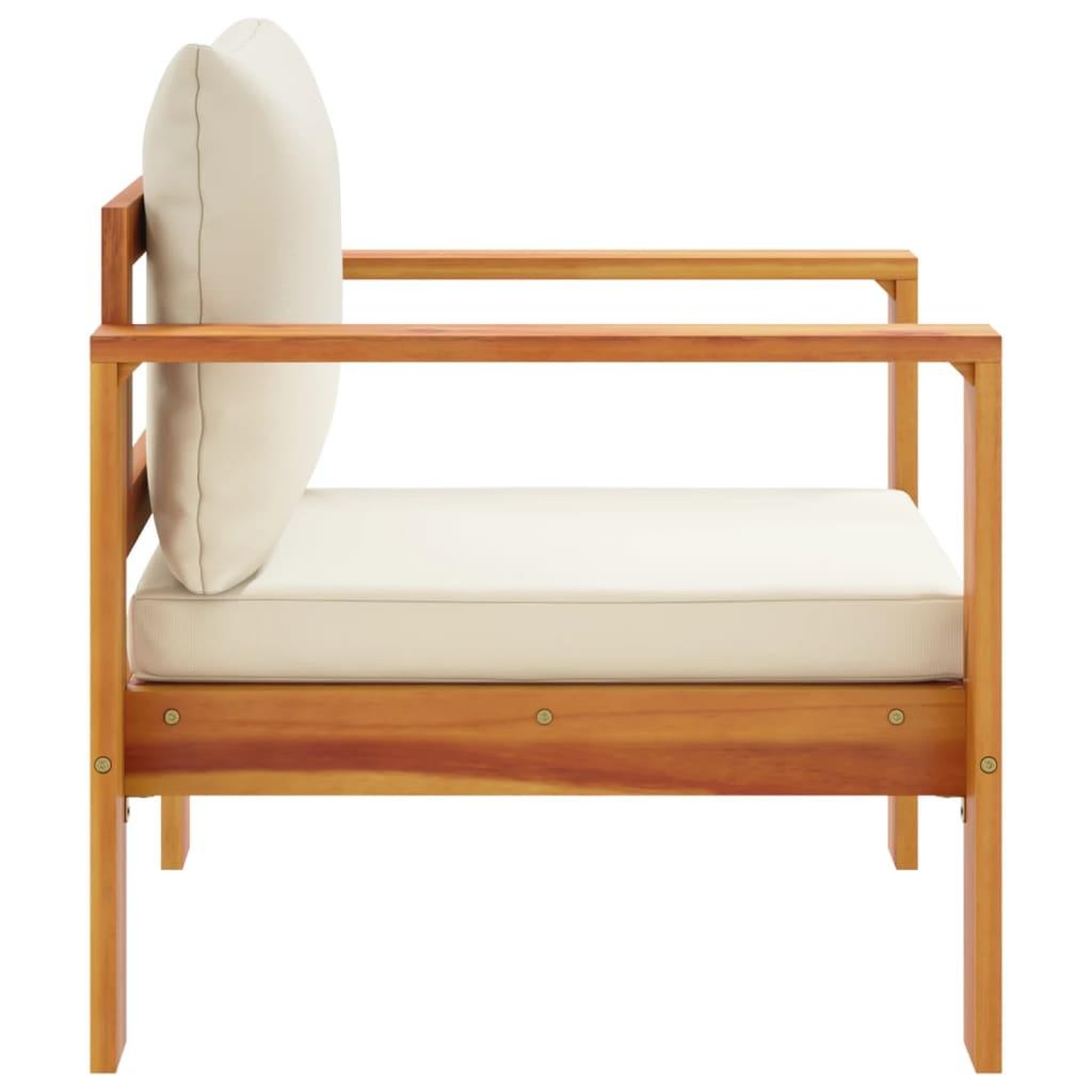 Voir la diapositive 5 : VIDAXL Chaise de jardin avec coussins bois massif d'acacia