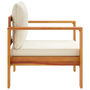 Voir la diapositive 5 : VIDAXL Chaise de jardin avec coussins bois massif d'acacia
