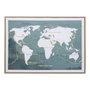 Voir la diapositive 1 : ATMOSPHERA Toile Mappemonde  Fanyo  50x70cm Bleu Émeraude