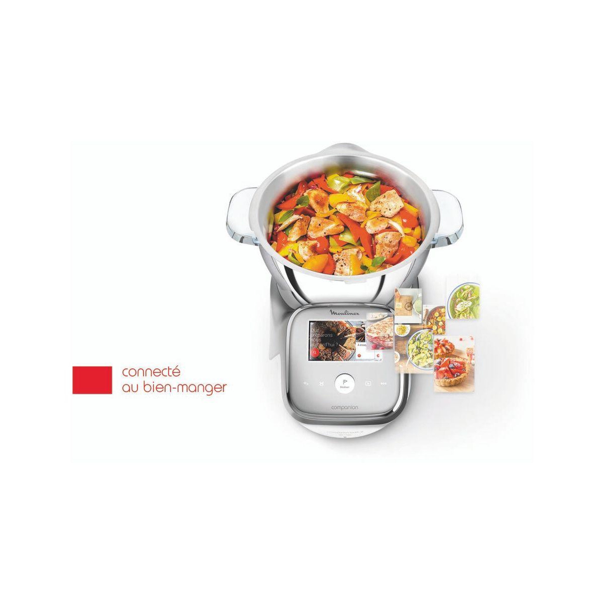 Voir la diapositive 2 : MOULINEX Robot cuiseur i companion touch xl hf938e00