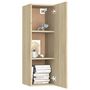 Voir la diapositive 5 : VIDAXL Ensemble de meubles TV 10 pcs Chene sonoma Bois d'ingenierie