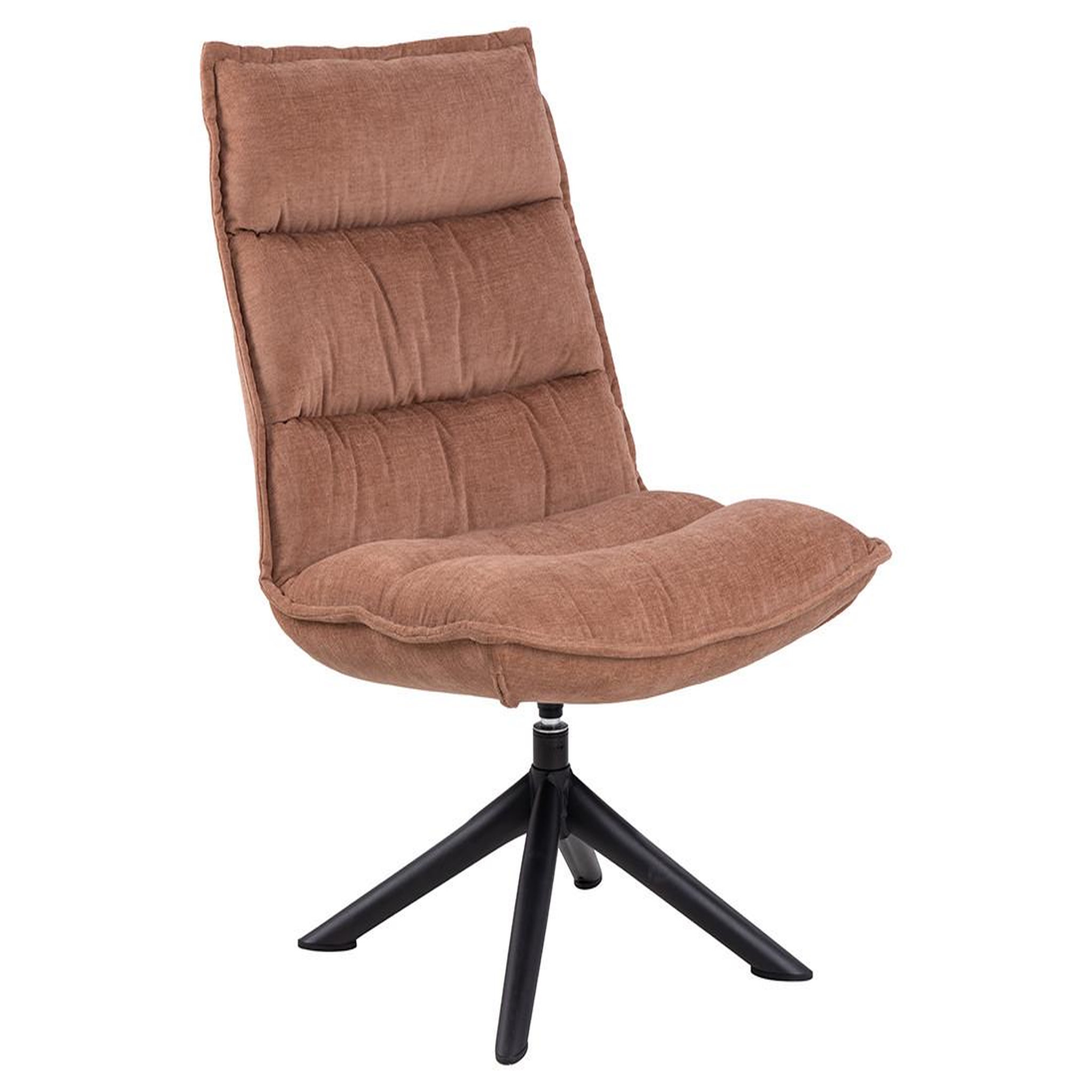 Voir la diapositive 2 : BEST MOBILIER Mellow - fauteuil pivotant - en tissu - pieds en acier