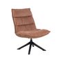 Voir la diapositive 2 : LISA DESIGN Mellow - fauteuil pivotant - en tissu - pieds en acier