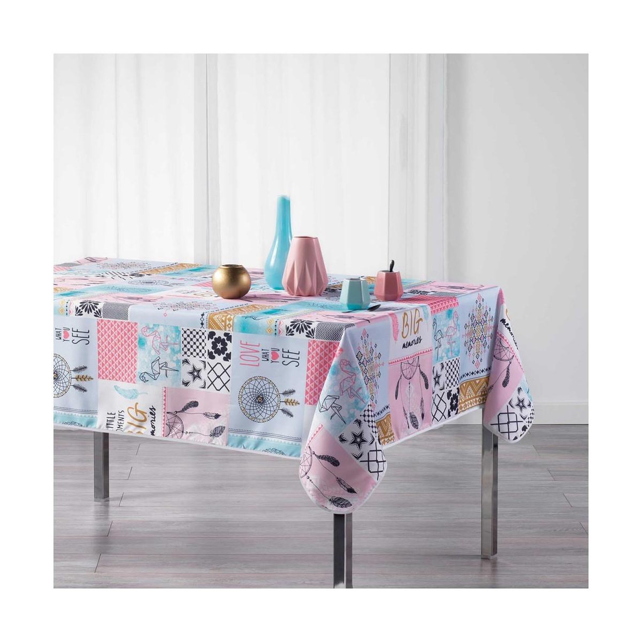 Douceur d'Intérieur Nappe rectangulaire  optima  150x240cm multicolore