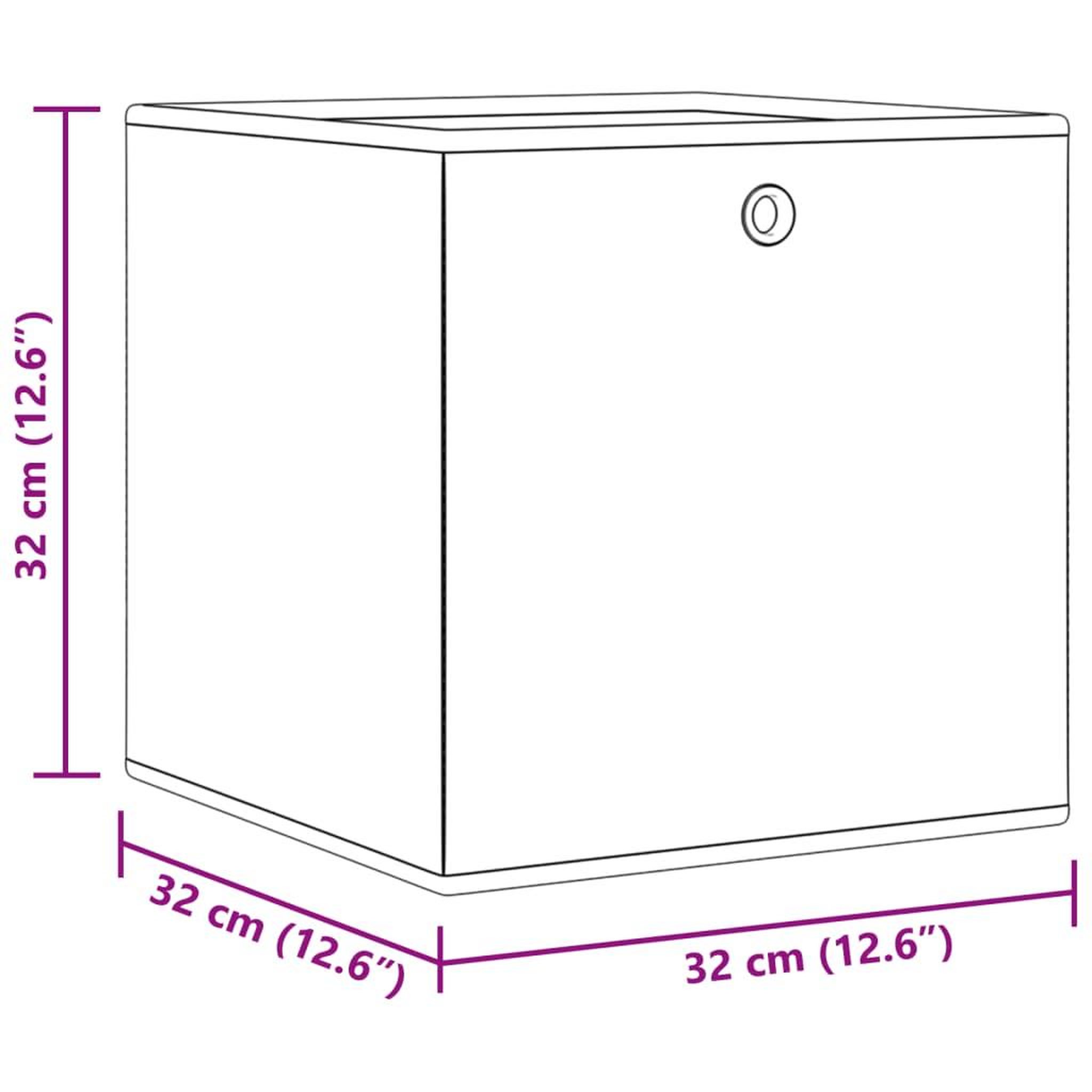 Voir la diapositive 6 : VIDAXL Boîtes de rangement pliables 10 pcs 32x32x32 cm tissu intisse
