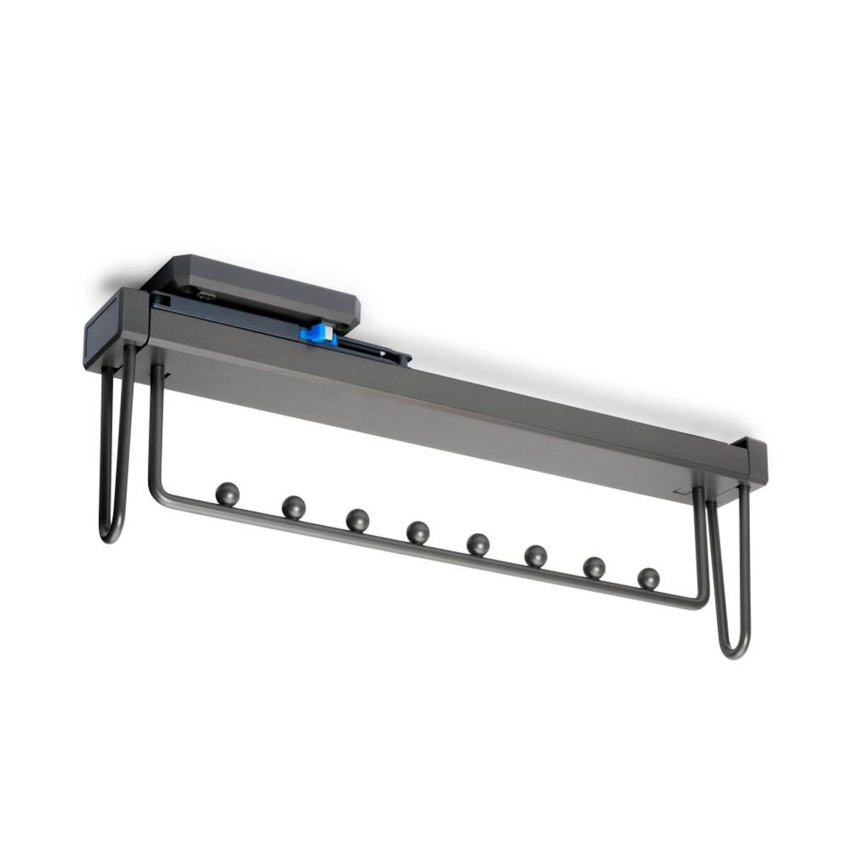 EMUCA SRL Porte-vêtements extractible Quartz pour armoire -  Plastique et Aluminium -  Titane