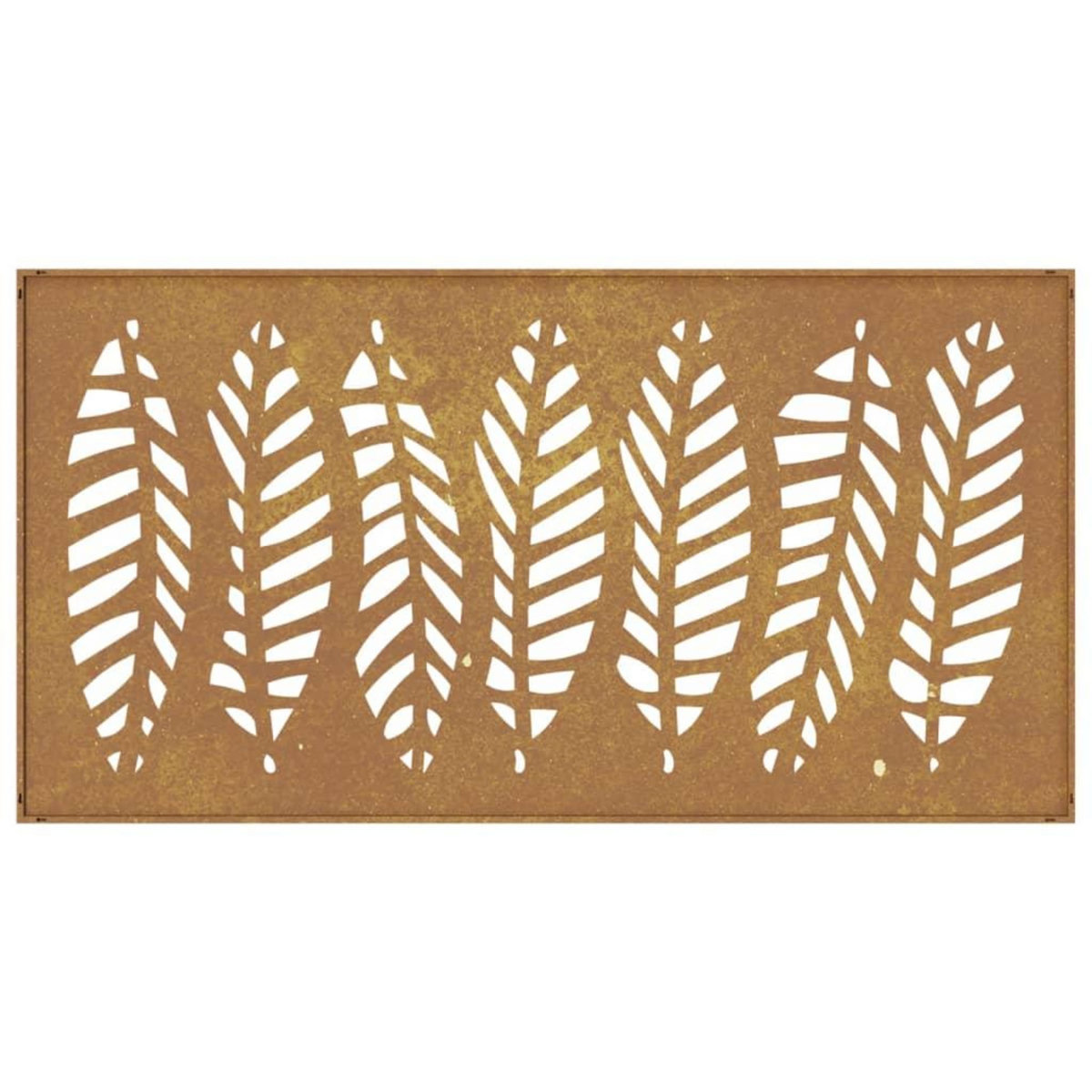 VIDAXL Decoration murale jardin 105x55 cm acier corten design feuille
