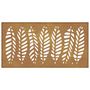 Voir la diapositive 5 : VIDAXL Decoration murale jardin 105x55 cm acier corten design feuille