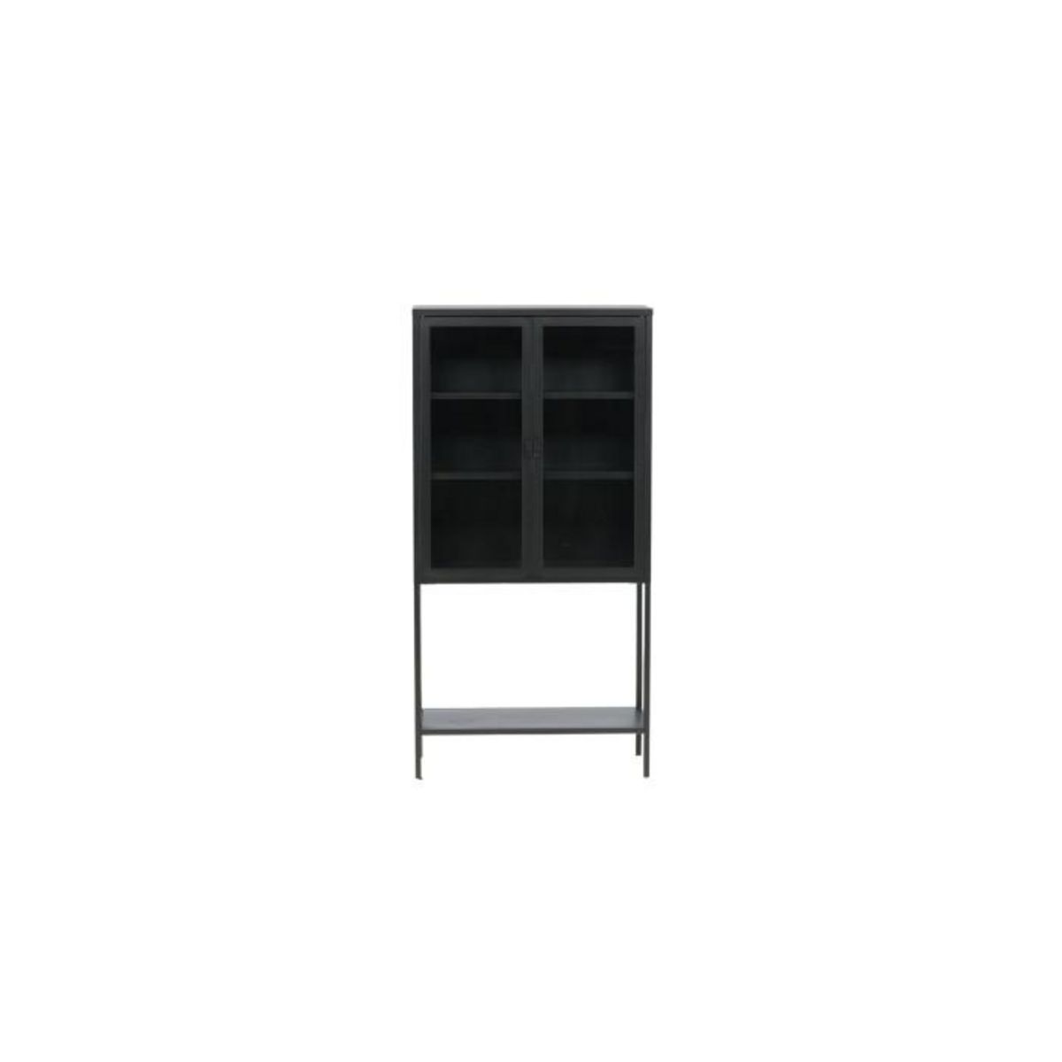 Paris Prix Vitrine 2 Portes en Verre  Misha  150cm Noir