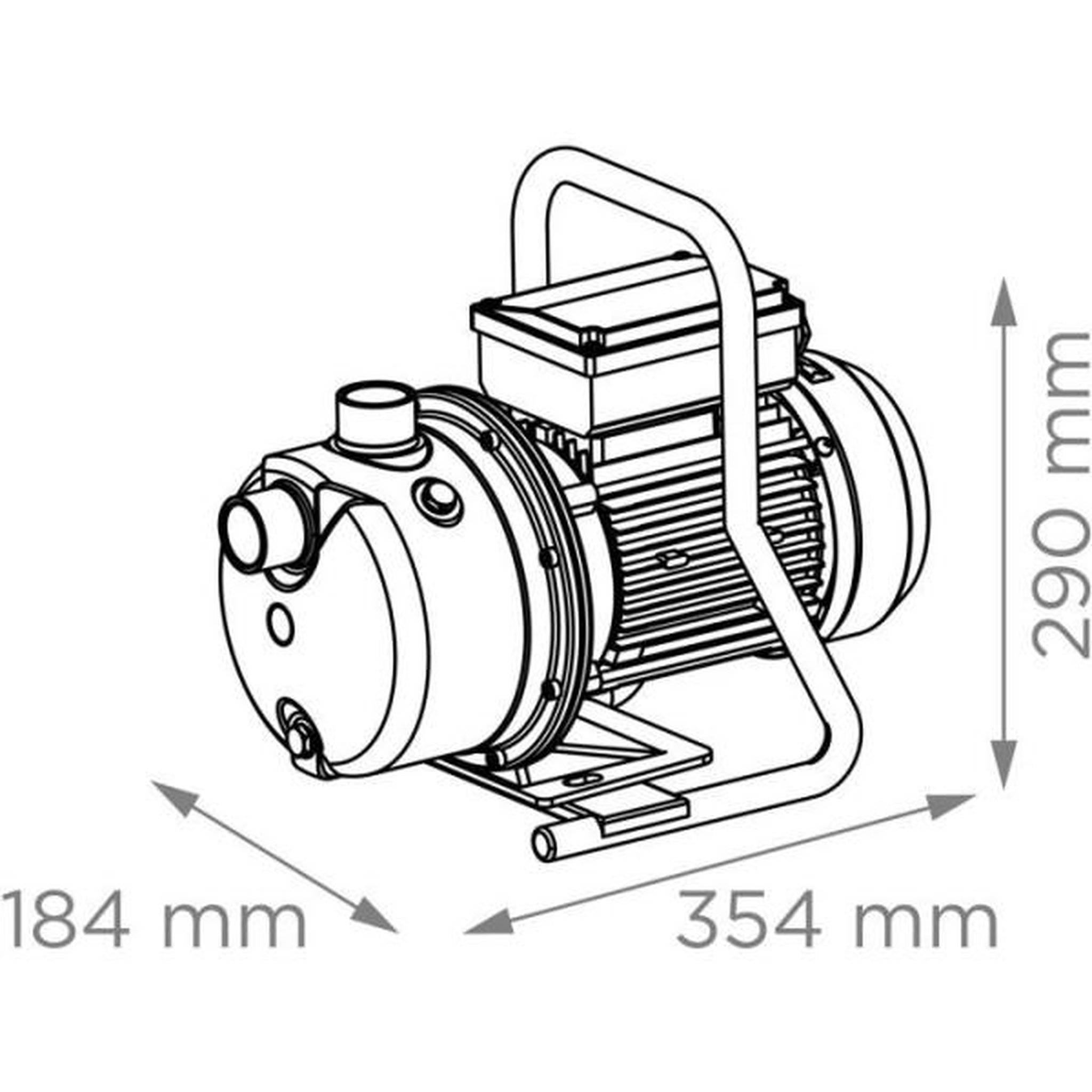 Voir la diapositive 4 : SFA Pompe a Eau de Jardin Centrifuge - SFA - Sanijet 4-50 - Arrosage Cuve - Auto-Amorçante
