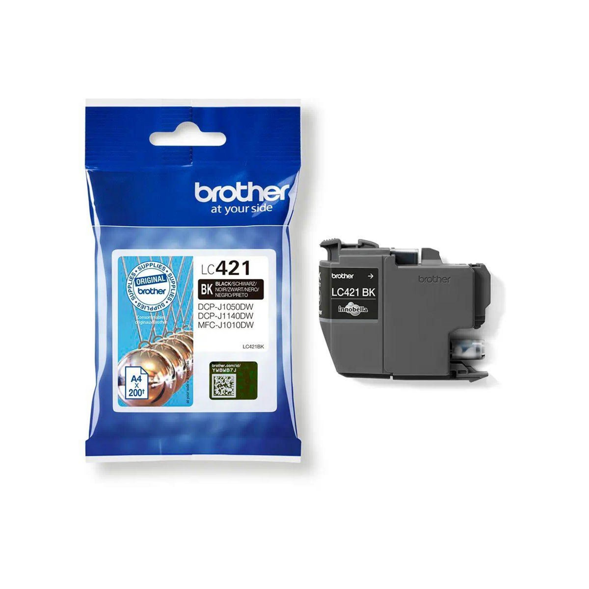 Brother Cartouche d'encre Originale LC421 Noire Standard - LC421BK