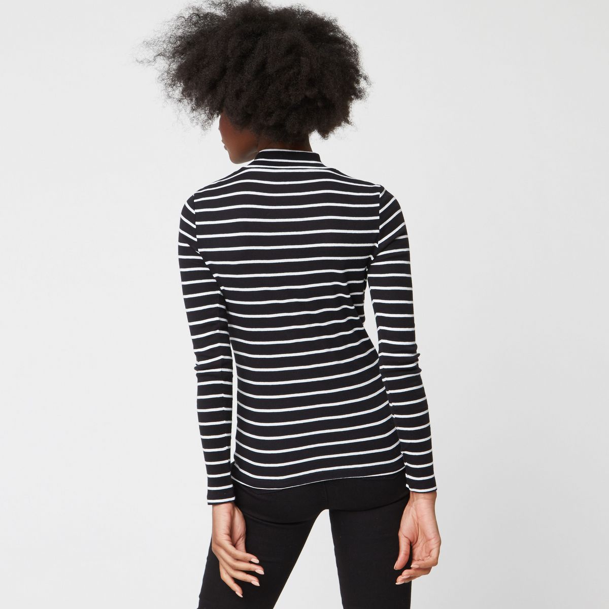 INEXTENSO Sous pull à rayures femme