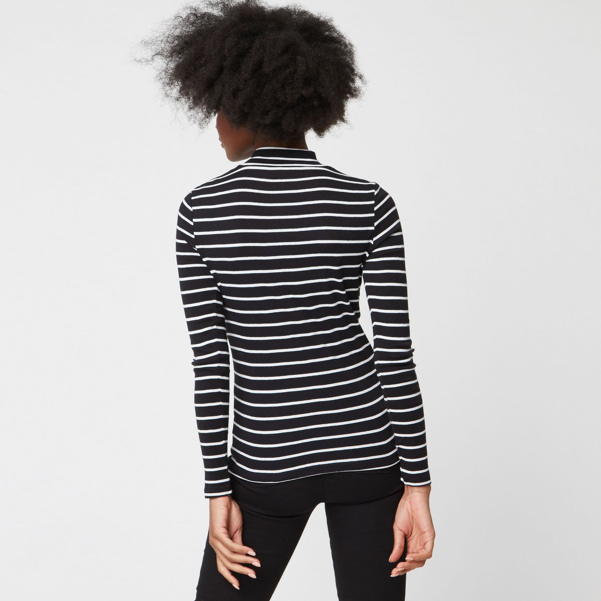 INEXTENSO Sous pull à rayures femme