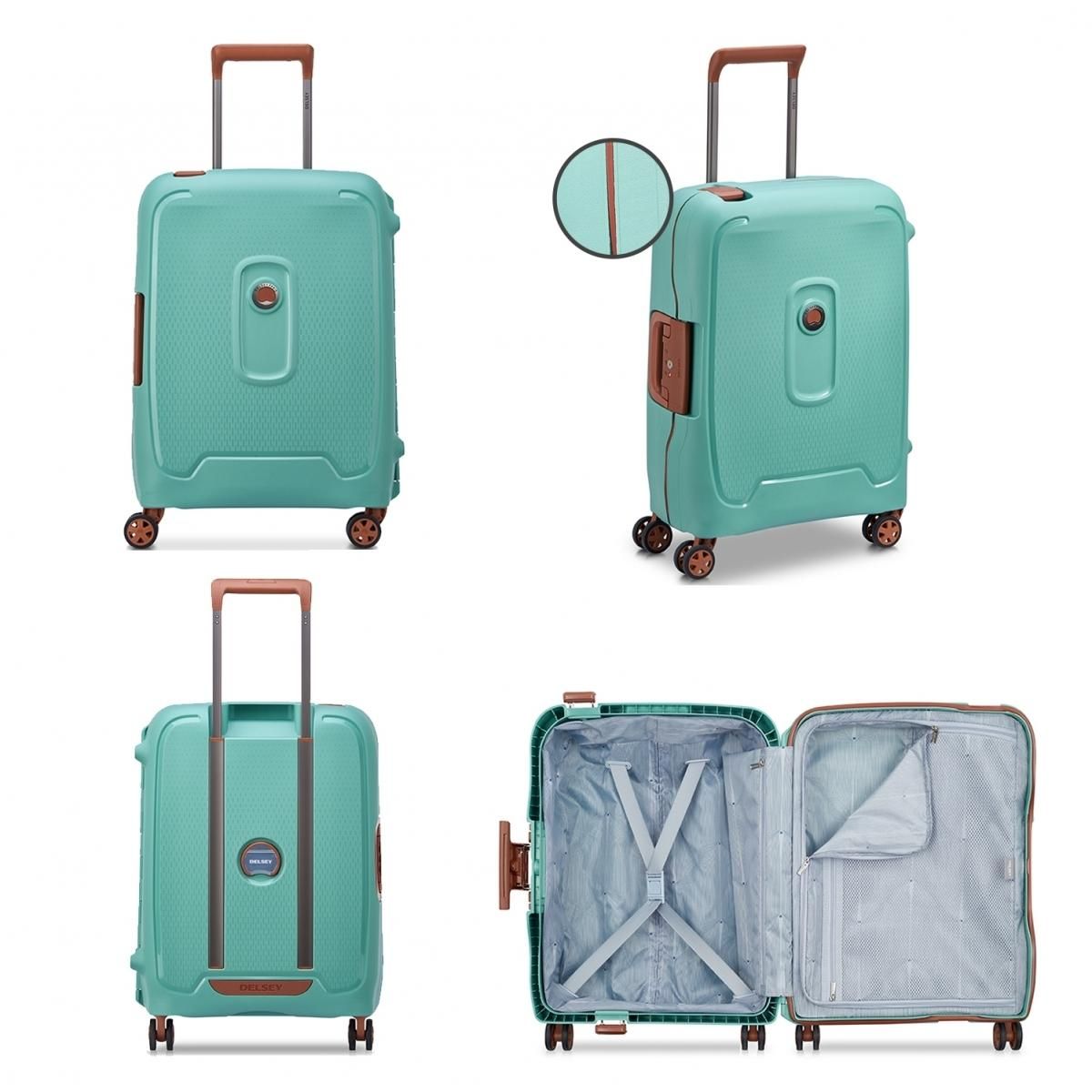 Delsey Valise Cabine Rigide Moncey 803 TSA Polypropylène