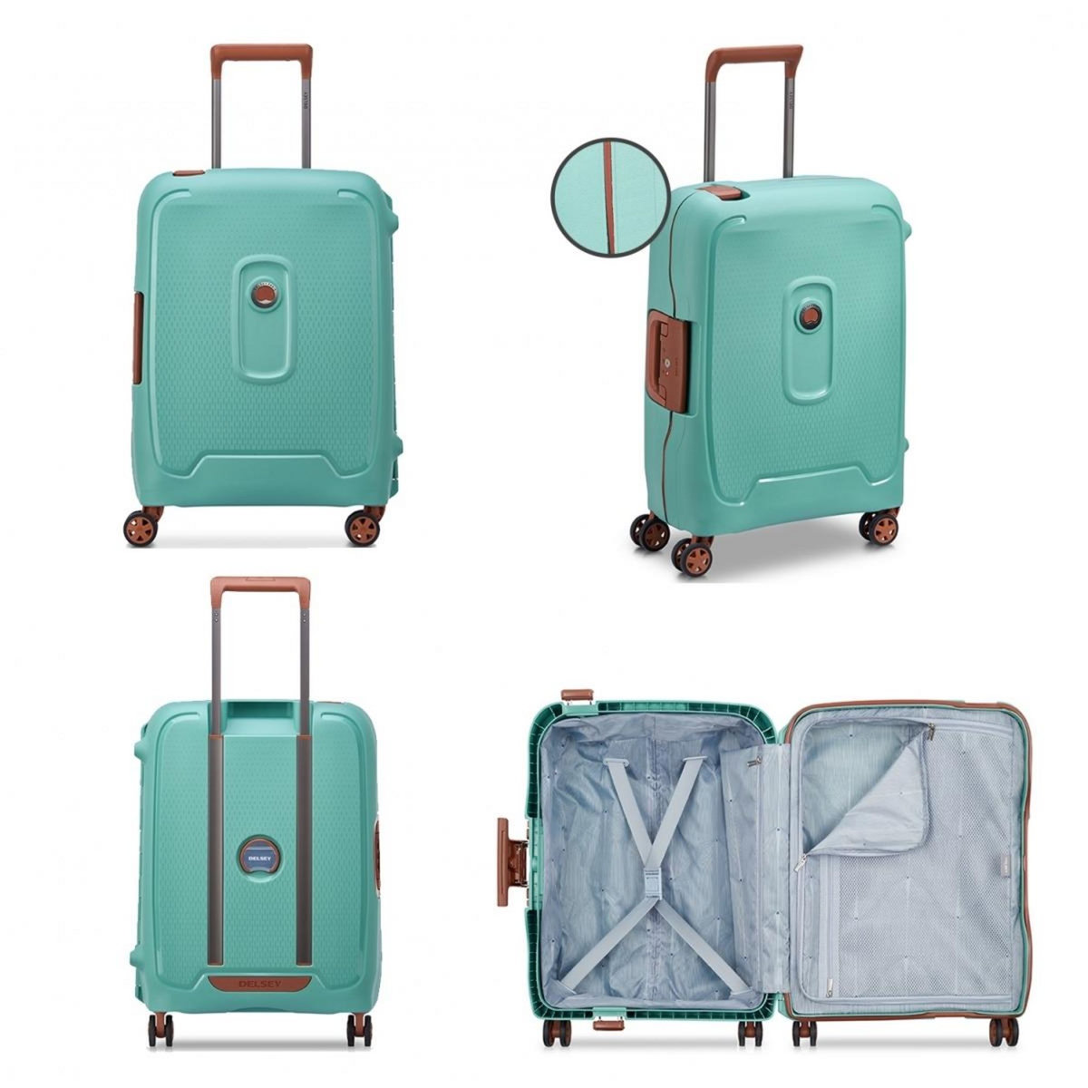 Delsey Valise Cabine Rigide Moncey 803 TSA Polypropylène