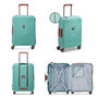 Voir la diapositive 3 : Delsey Valise Cabine Rigide Moncey 803 TSA Polypropylène