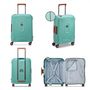 Voir la diapositive 3 : Delsey Valise Cabine Rigide Moncey 803 TSA Polypropylène