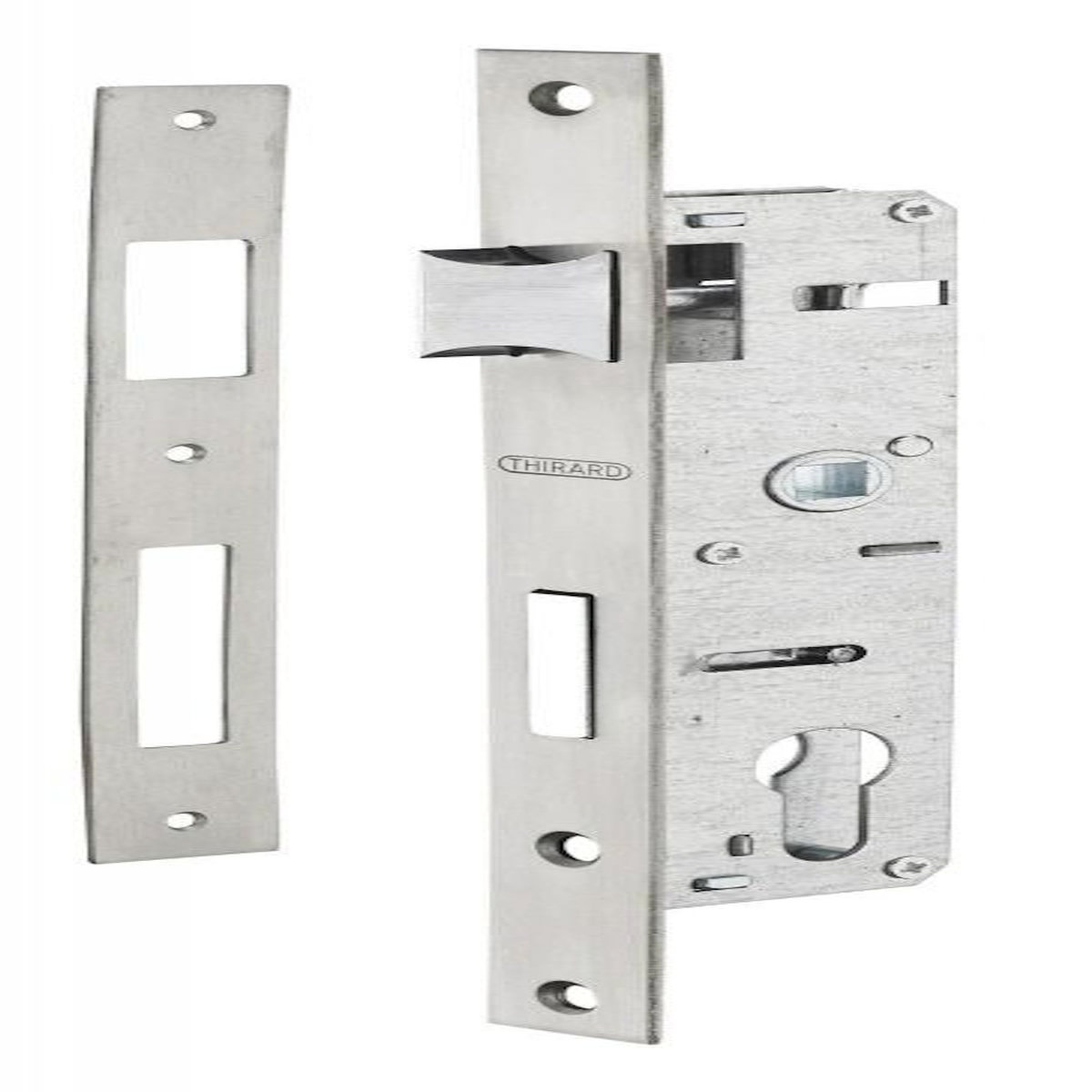 THIRARD Serrure Encaster Axe 21X35 Reversible Inox Alsace