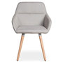 Voir la diapositive 3 : Paris Prix Lot de 2 Fauteuils Scandinaves  Dorcy  82cm Beige