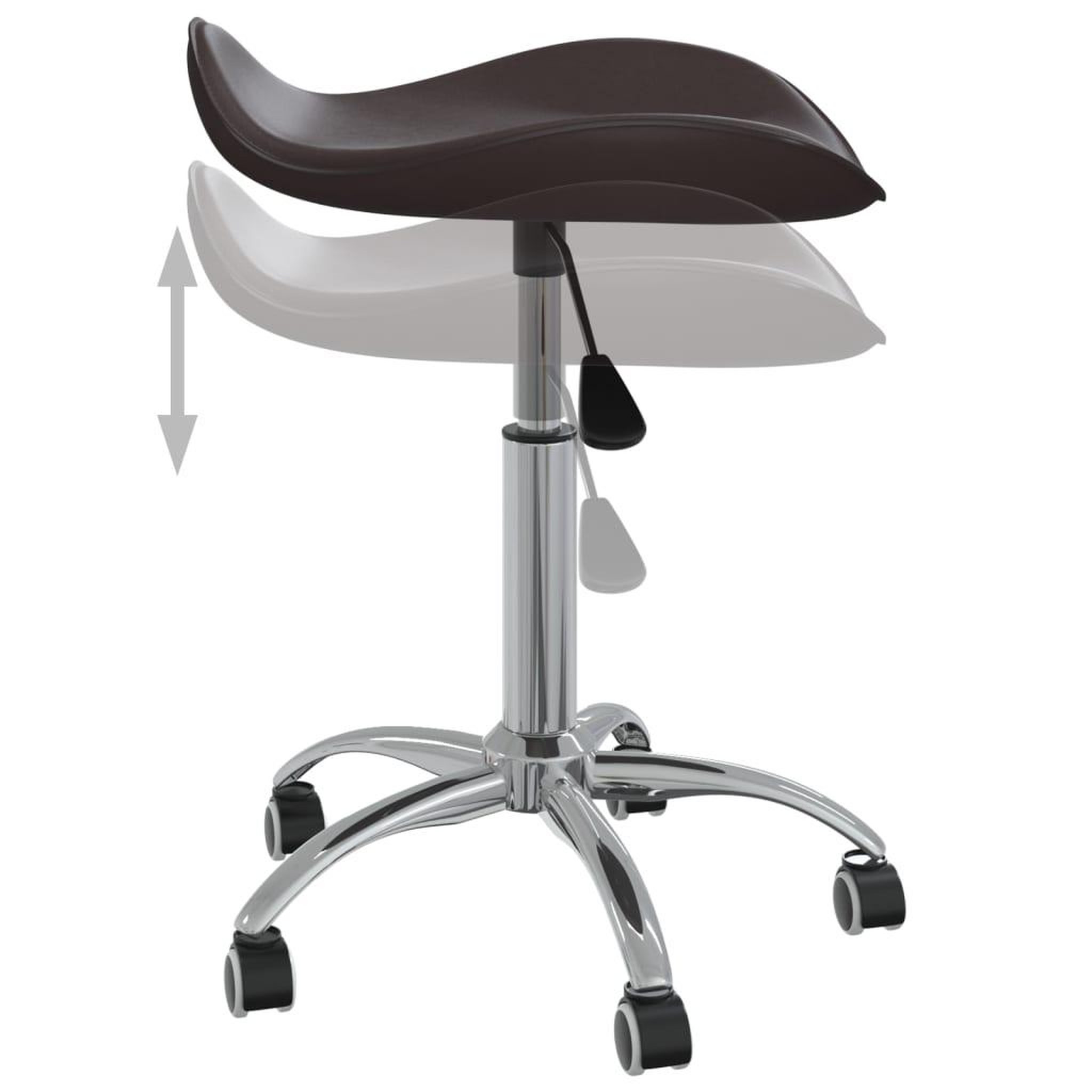 Voir la diapositive 5 : VIDAXL Chaise pivotante de salle a manger Marron Similicuir