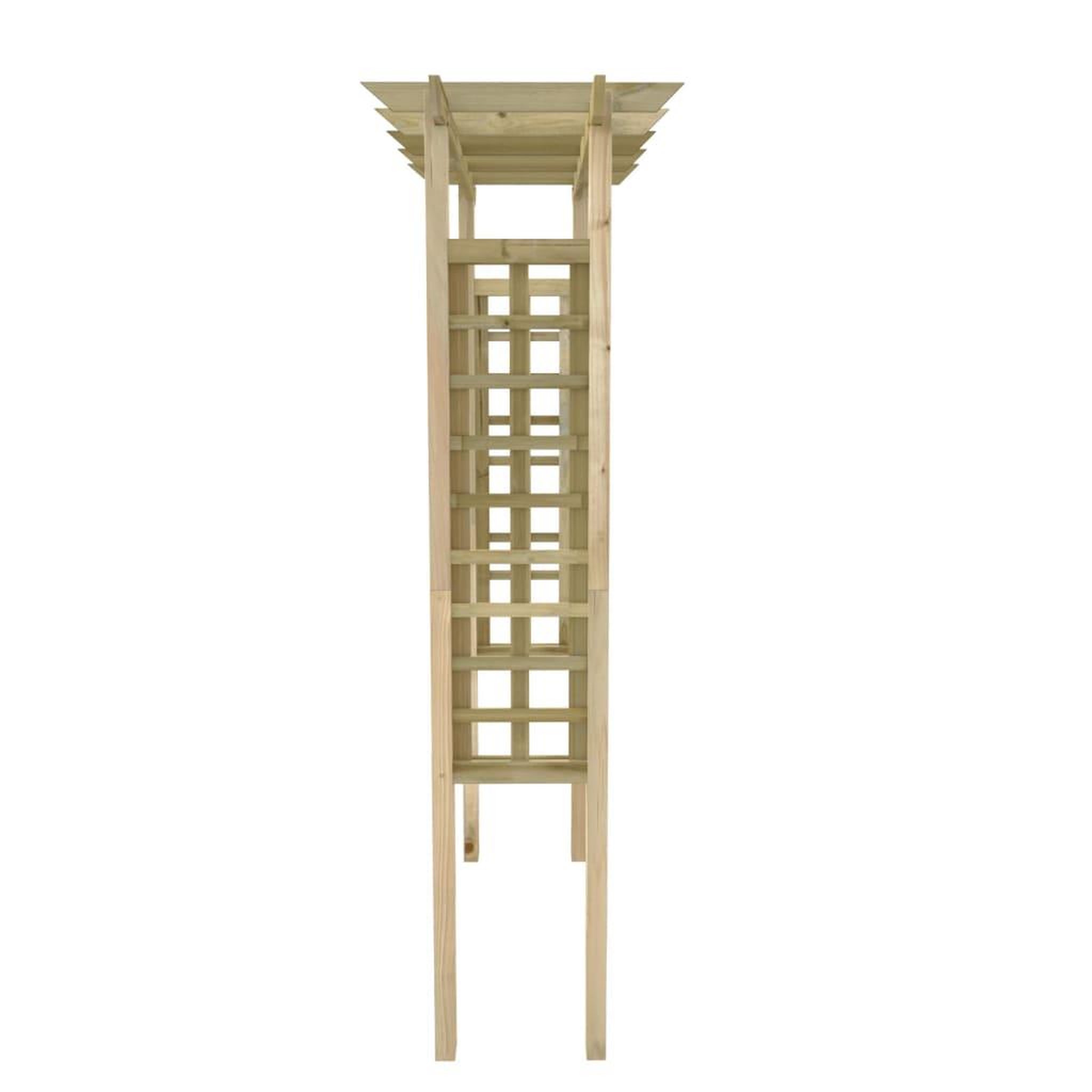 Voir la diapositive 4 : VIDAXL Arche pour rosiers 150 x 60 x 204 cm bois impregne