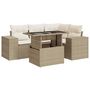 Voir la diapositive 2 : VIDAXL Salon de jardin avec coussins 5 pcs beige resine tressee