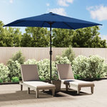 VIDAXL Parasol d'exterieur avec poteau en metal 300x200 cm Azure