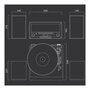 Voir la diapositive 5 : Muse Platine vinyle MT-120 BT Bois