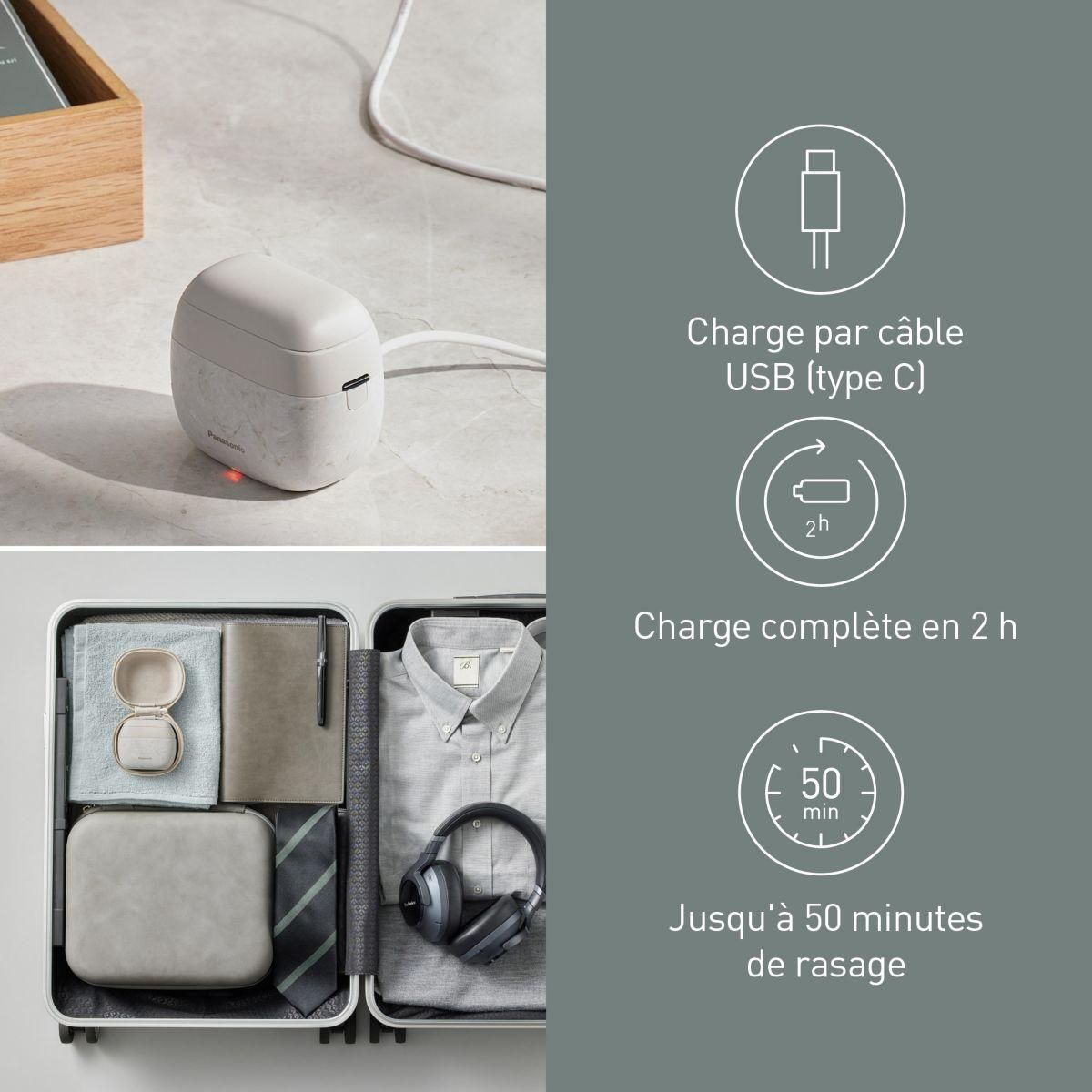 PANASONIC Rasoir électrique 5 lames ES-PV6B-W803