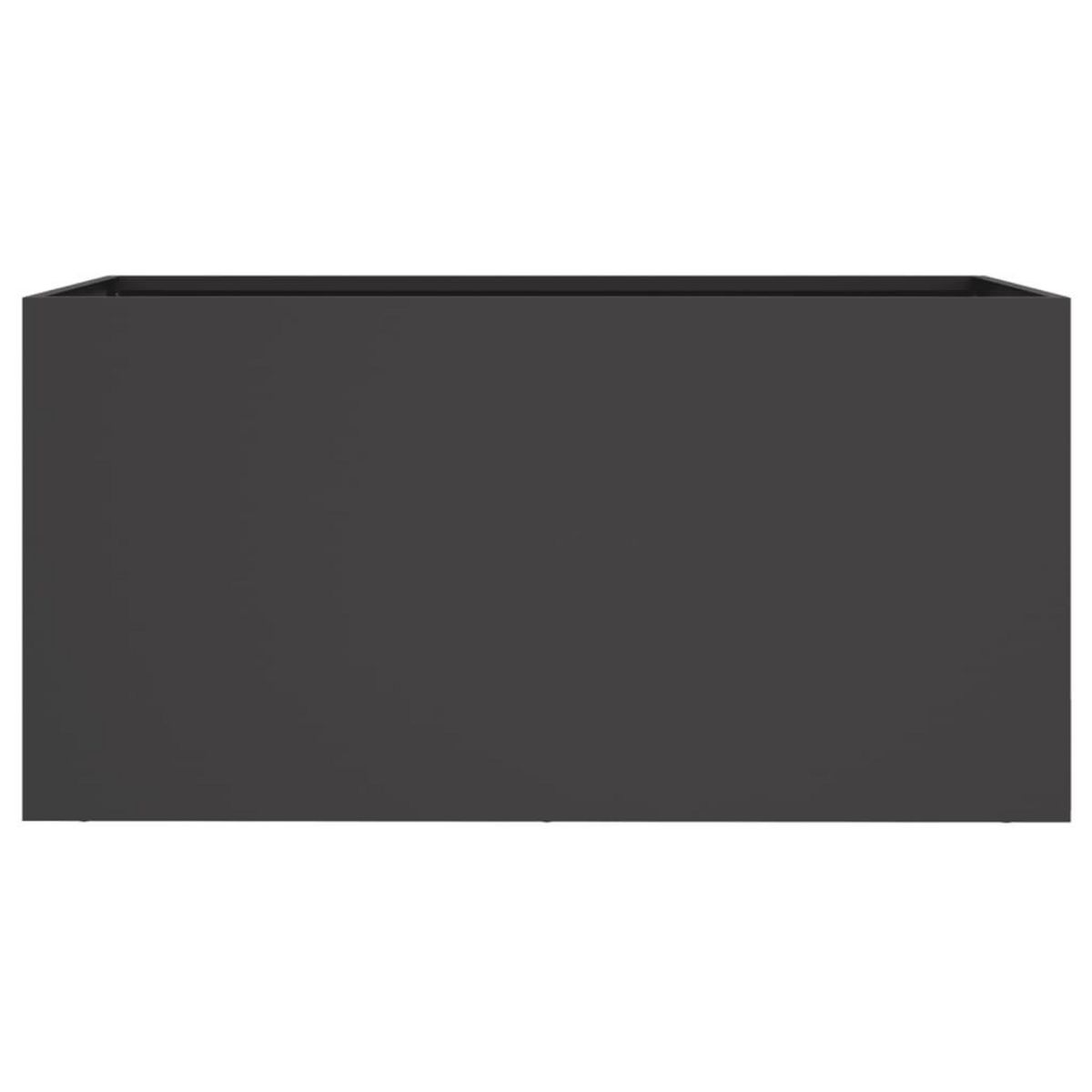 VIDAXL Jardiniere noir 62x30x29 cm acier