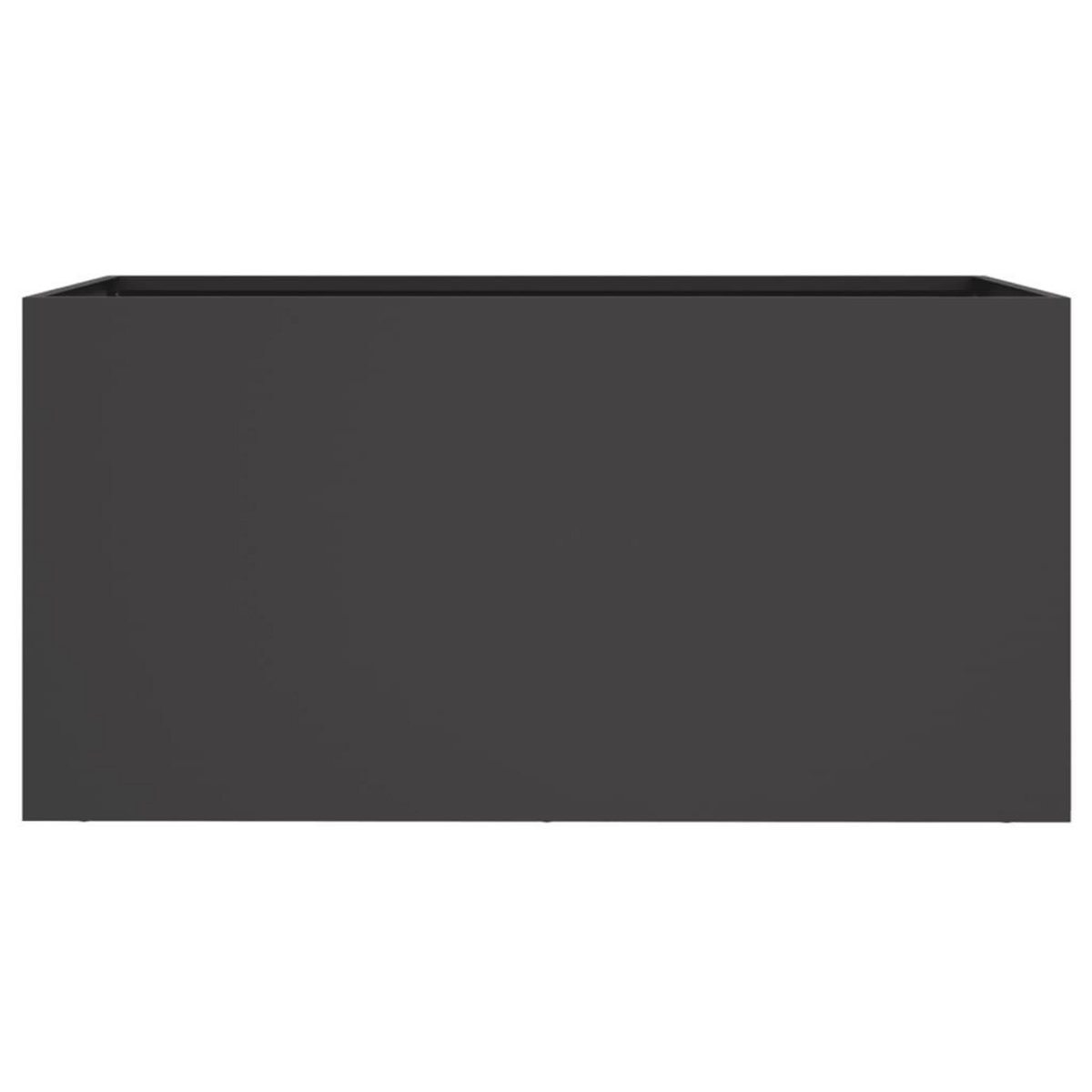 VIDAXL Jardiniere noir 62x30x29 cm acier