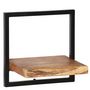 Voir la diapositive 4 : VIDAXL Set d'etageres murales 5 pcs Bois d'acacia massif et acier