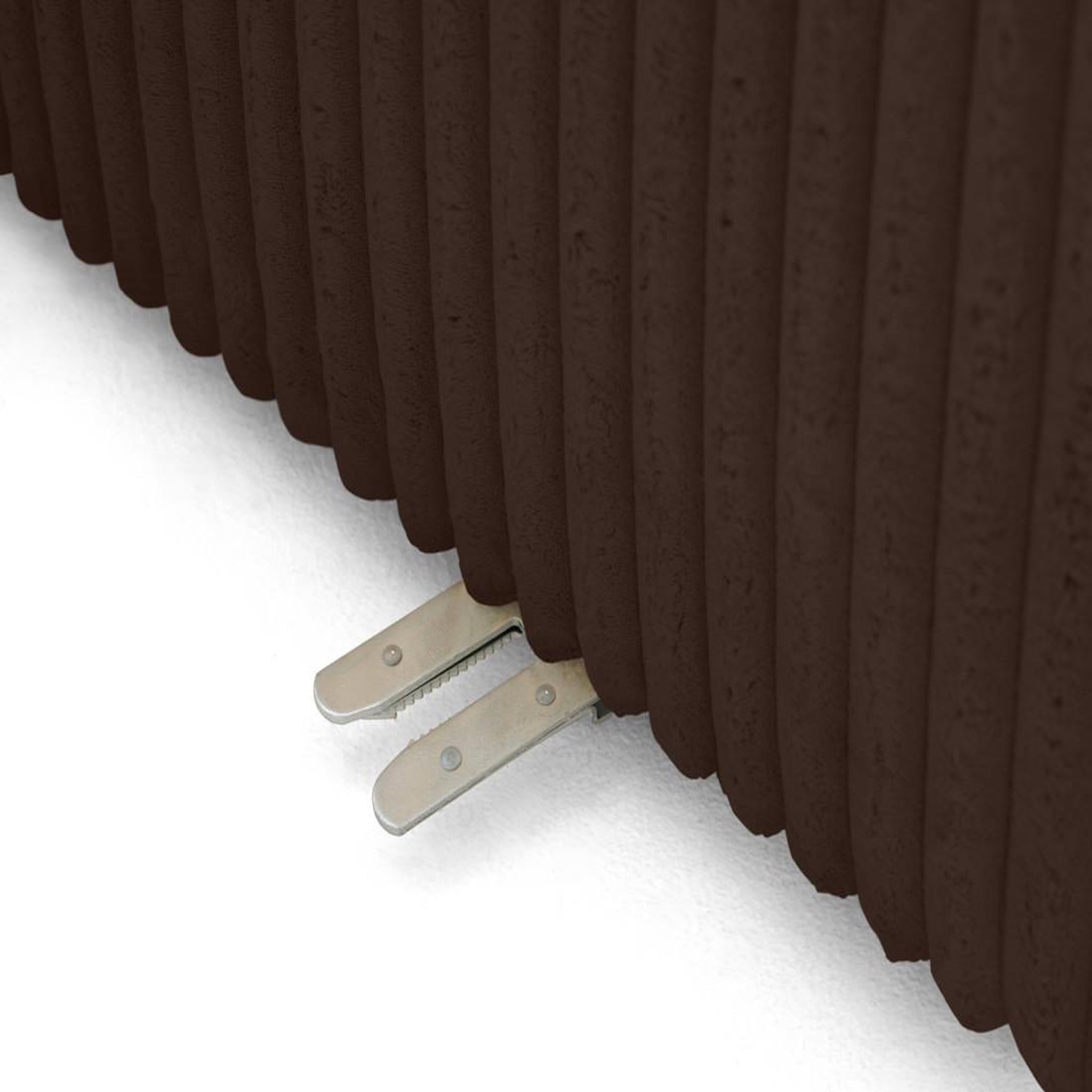 Voir la diapositive 6 : LISA DESIGN Victoire - canapé modulable d'angle droit 5 places en velours côtelé grosses côtes