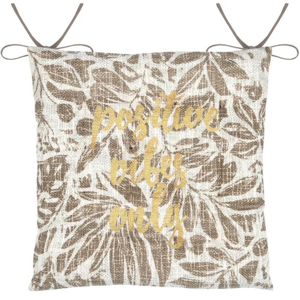 STOF Lot de 4 galettes de chaise réversible coton HEMERA