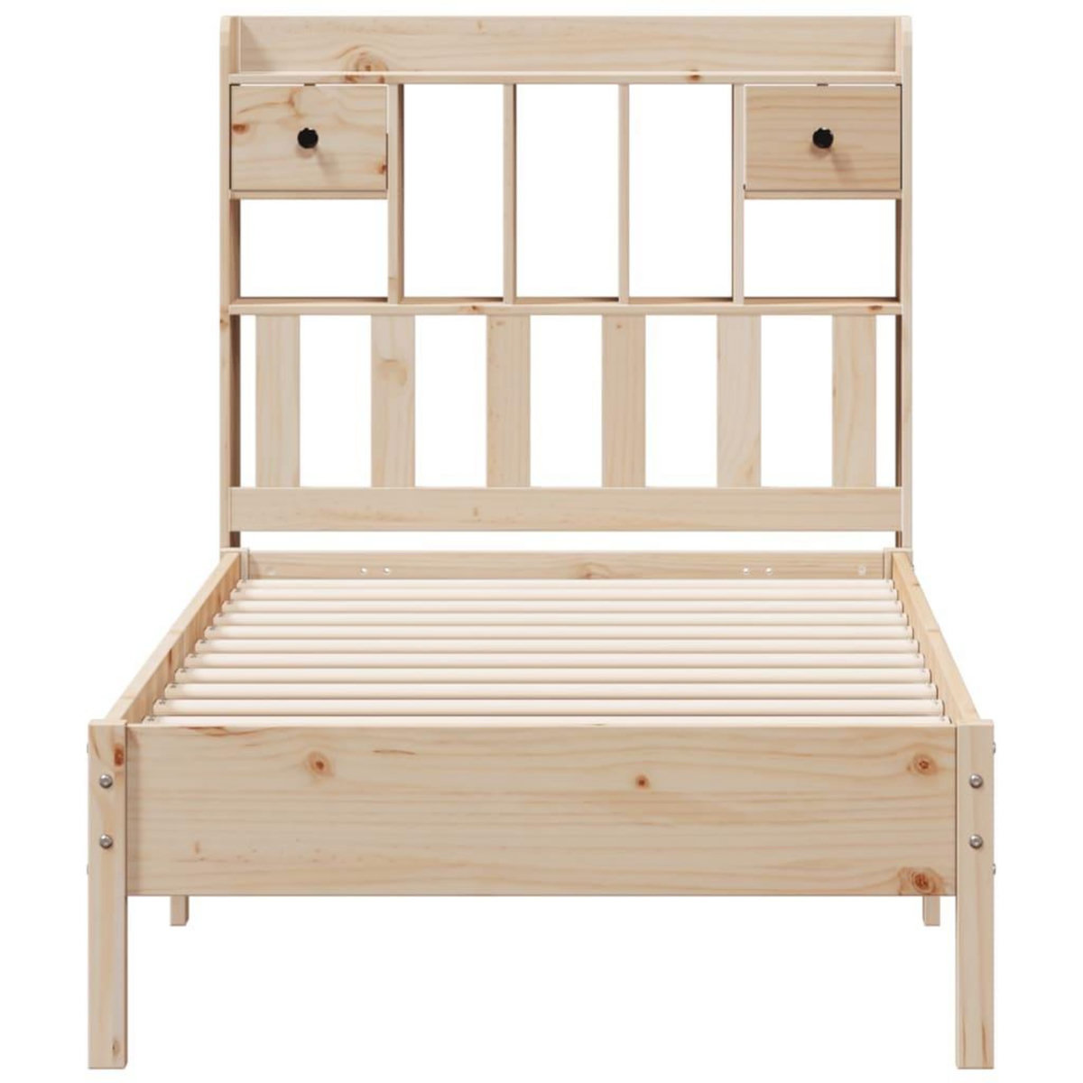 VIDAXL Lit bibliotheque sans matelas 75x190 cm bois de pin massif