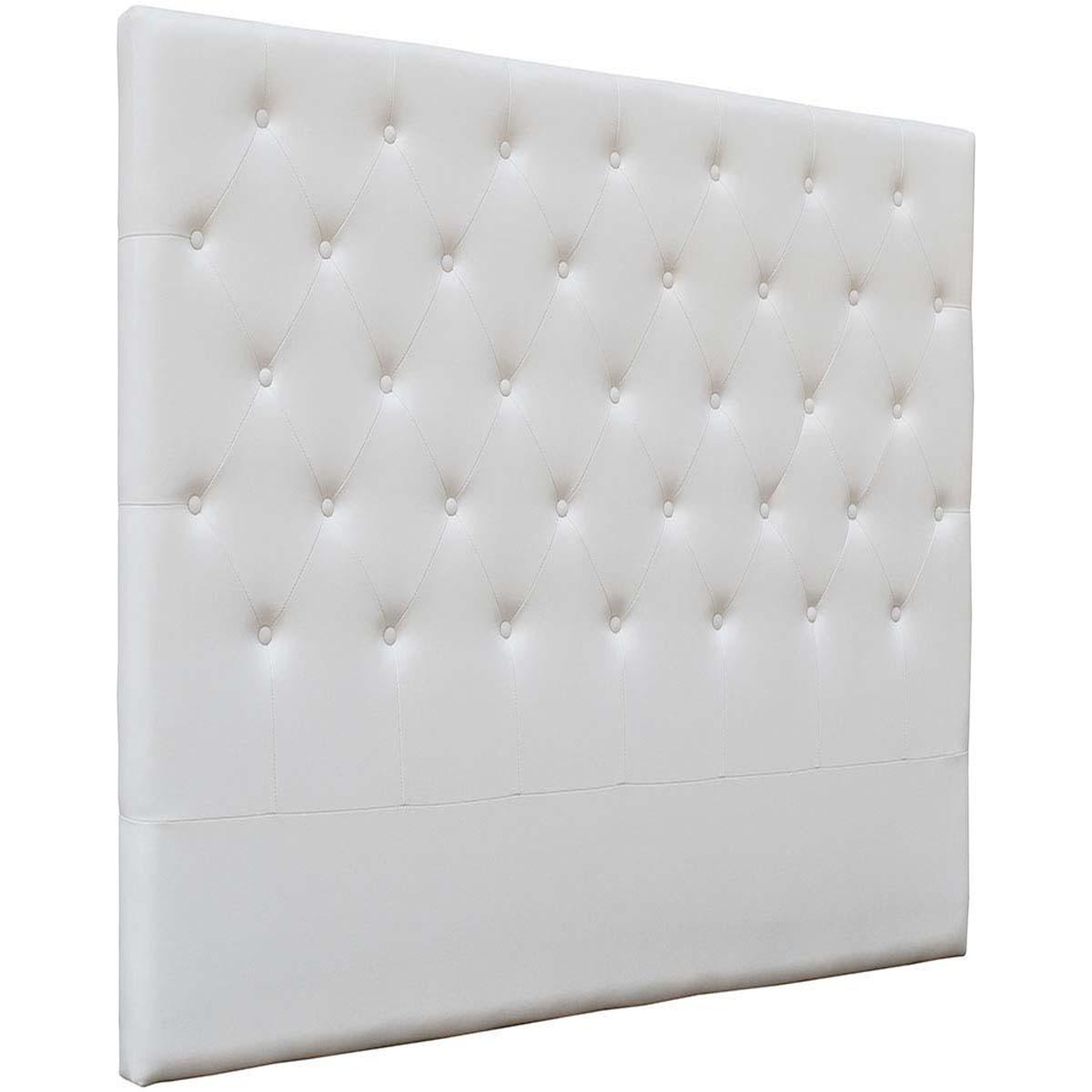 Voir la diapositive 2 : Habitat et Jardin Tête de lit capitonnée  déco  - 169 cm - blanc - en pvc
